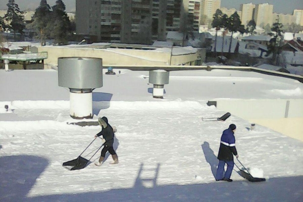 Приспособления для уборки снега с крыши